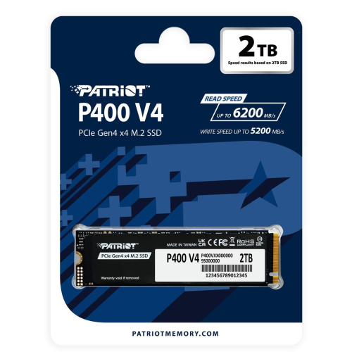 Patriot Memory P400 V4 2 TB M.2 PCI Express 4.0 NVMe-23384223