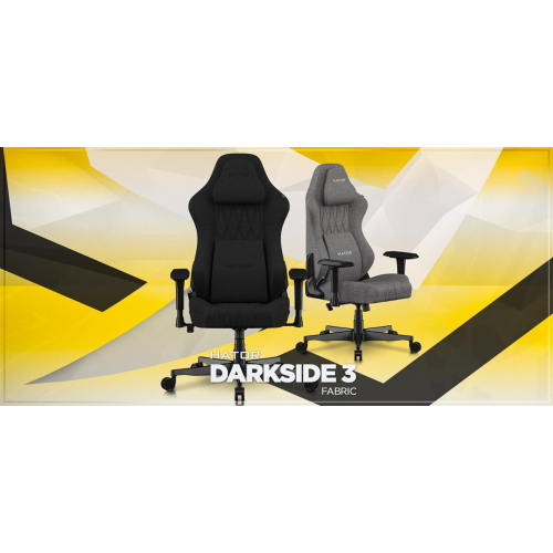 HATOR Darkside 3M Fabric Uniwersalny fotel dla gracza Szary-23385611