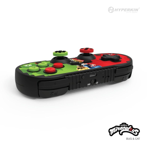 Hyperkin Pixel Art Zielony, Czerwony Bluetooth Gamepad Nintendo Switch, Nintendo Switch Lite, Nintendo Switch OLED-23385