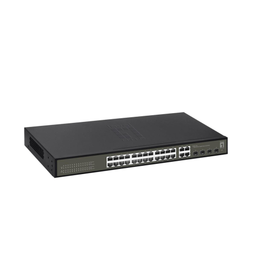 LevelOne GES-2128 przełącznik sieciowy Zarządzany L2 Gigabit Ethernet (10/100/1000) Czarny-23390011