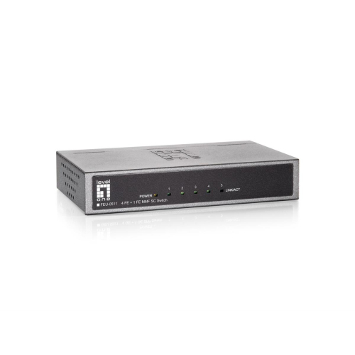 Przełącznik LevelOne FE 5-portowy 1xSC MM 100Mbps