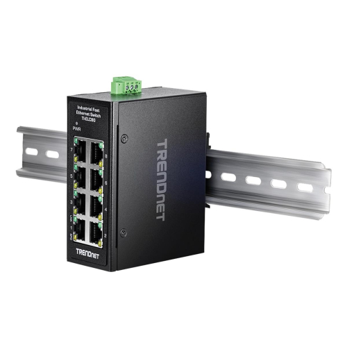 Trendnet TI-ELC80 przełącznik sieciowy Nie zarządzany Fast Ethernet (10/100) Czarny-23390091