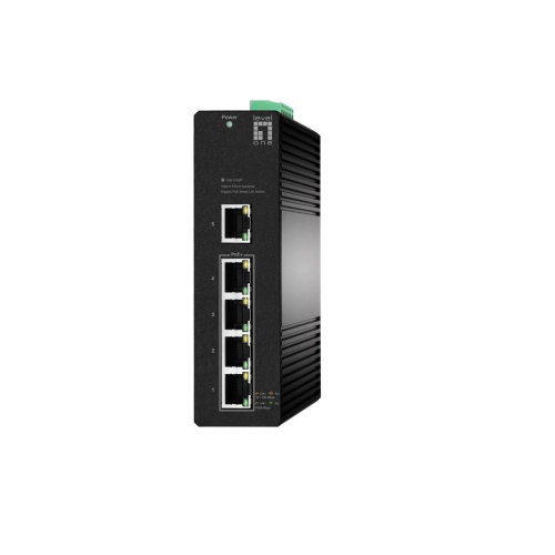 Przełącznik LevelOne Hilbt Industr. PoE+ 5-portowy 60W 1Gbps