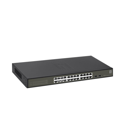 Przełącznik LevelOne Hilbert 26-portowy Gigabit Smart Lite - 24 x Gigabit RJ45 - 2 x Gigabit SFP (GES-2126)-23390207