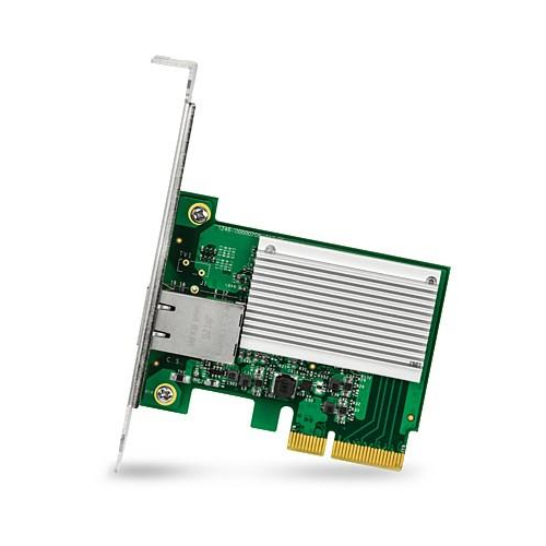 Karta sieciowa Trendnet TEG-10GECTX, wewnętrzna, przewodowa, PCI Express, Ethernet, 10000 Mbit/s, zielony, szary-233904