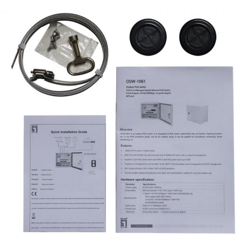Przełącznik LevelOne 10x GE OSW-1031 8x Wyjścia 802.3at/af PoE - Switch - Power over Ethernet (OSW-1031)-23390897
