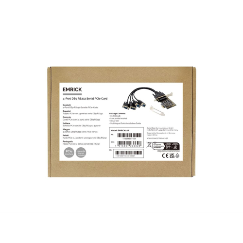Conceptronic EMRICK12B adapter Wewnętrzny RS-232-23393824