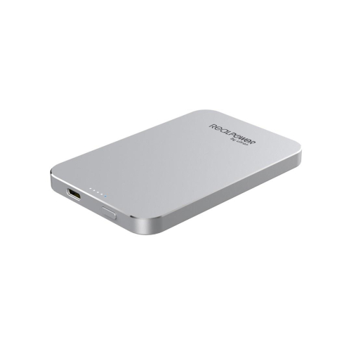RealPower PB-5000 Mag Litowo-polimerowy (LiPo) 5000 mAh Bezprzewodowe ładowanie Srebrny-23394509