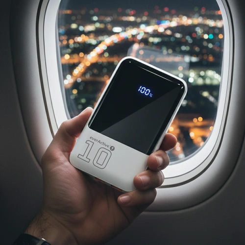 EVERACTIVE POWERBANK 10 000MAH, 2X USB, 1X USB-C 22,5W, QC4+, WYŚWIETLACZ LCD, BIAŁY EB-10Q-23394743