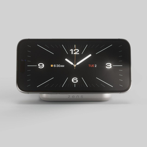 ZENS ZESC20W/00 ładowarka do urządzeń przenośnych Słuchawki, Smartfon, Oglądaj Biały, Srebrny USB Bezprzewodowe 