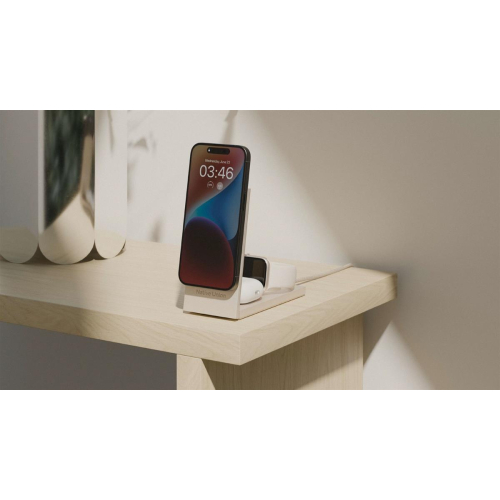 Native Union Rise 3-In-1 Qi2 Smartfon Jasny Szary USB Bezprzewodowe ładowanie Wewnętrzna-23394899