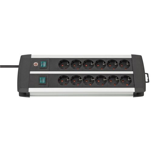 Listwa zasilająca Brennenstuhl Premium-Duo-Alu-Line 2x6x 3m