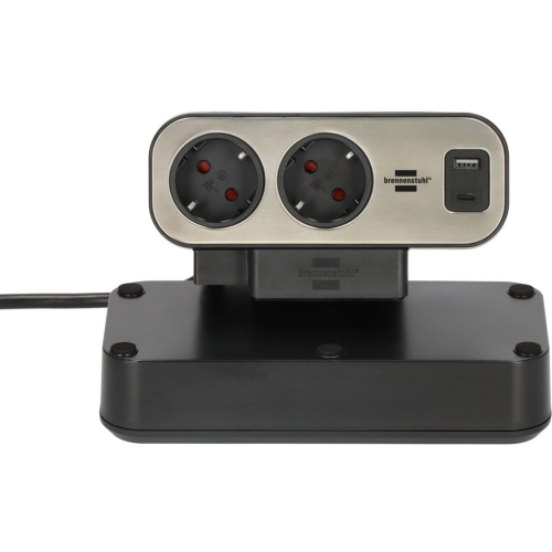 Listwa zasilająca Brennenstuhl Estilo Duplex z ochroną przeciwprzepięciową, 1x USB C, 9x gniazda-23395199