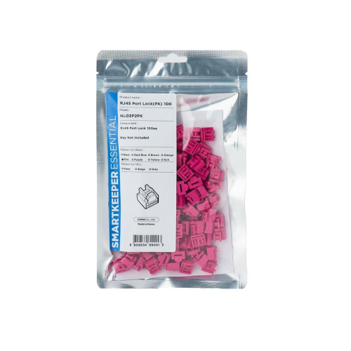 Smartkeeper NL03P2PK bloker portów Blokada portu RJ-45 Różowy 1 szt.