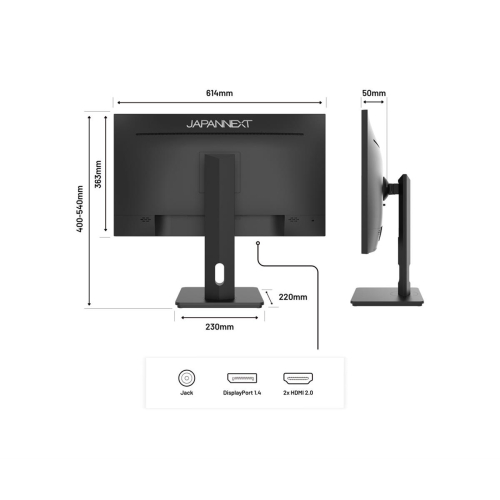 Monitor JAPANNEXT 68.5cm JN-27IPS4FLWQHDR-HSP 16:9 HDMI/DP WQHD-23399236