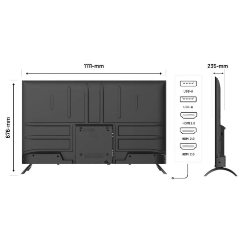 Monitor JAPANNEXT 127,0cm JN-IPS500UHD60F 16:9 3x HDMI UHD-23399637