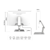 Monitor JAPANNEXT 68,6cm JN-IPS27WQHDR-C65W-FLD-T HDMI/DP Touch WQHD-23400107