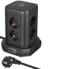Brennenstuhl 1153560010 Wieża zasilająca Tower 8 gniazd 2xUSB-A 1xUSB-C PD 2m Schuko Czarna