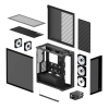 Obudowa Arctic Xtender Schwarz Glasfenster ohne GPU mount-23404744