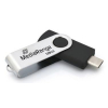 MediaRange MR1954 pamięć USB 128 GB USB Type-C 3.2 Gen 1 (3.1 Gen 1) Czarny, Srebrny