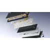 HATOR Skyfall Pro Wireless 65 klawiatura Gaming USB + RF Wireless + Bluetooth QWERTY US English Czarny, Szary-23414258