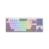 HATOR Rockfall 3 TKL Wireless klawiatura Uniwersalne USB + RF Wireless + Bluetooth QWERTY Angielski Biały