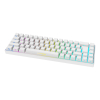 Deltaco Gaming GAM-100-W-DE klawiatura USB + RF Wireless + Bluetooth QWERTZ Niemiecki Biały