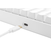 Deltaco Gaming GAM-100-W-DE klawiatura USB + RF Wireless + Bluetooth QWERTZ Niemiecki Biały-23414349
