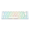 Deltaco Gaming GAM-100-W-DE klawiatura USB + RF Wireless + Bluetooth QWERTZ Niemiecki Biały-23414351