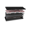 Deltaco Gaming GAM-100-DE klawiatura USB + RF Wireless + Bluetooth QWERTZ Niemiecki Czarny-23414397