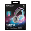 DEFENDER SŁUCHAWKI Z MIKROFONEM ECLIPSE RGB BIAŁE 62440-23416297