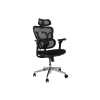 Equip Ergonomischer BĂĽrostuhl+Kopf/ArmstĂĽtzen+SFS schwarz lite Retail
