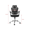 Equip Ergonomischer BĂĽrostuhl+Kopf/ArmstĂĽtzen+SFS schwarz lite Retail-23453221