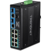 Trendnet TI-BG104 przełącznik sieciowy Nie zarządzany Gigabit Ethernet (10/100/1000) Obsługa PoE Czarny