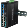 Trendnet TI-BG104 przełącznik sieciowy Nie zarządzany Gigabit Ethernet (10/100/1000) Obsługa PoE Czarny-23458456