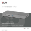 CLUB3D CSV-2563 stacja dokująca Thunderbolt 5 Srebrny-23475006