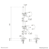 Neomounts DS60-600BL2V uchwyt / stojak do monitorów 81,3 cm (32