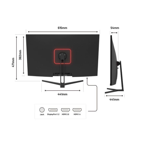 Monitor JAPANNEXT 80,0 cm JN-V315UHDR 16:9 HDMI/DP UHD-23400158