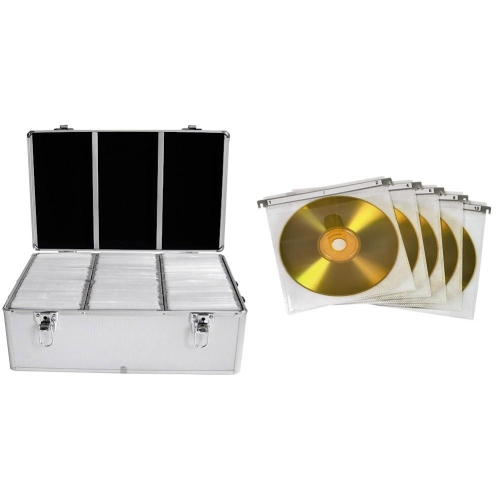 MediaRange BOX77 opakowania na płyty CD Obudowa pudełkowa 500 dysków Srebrny