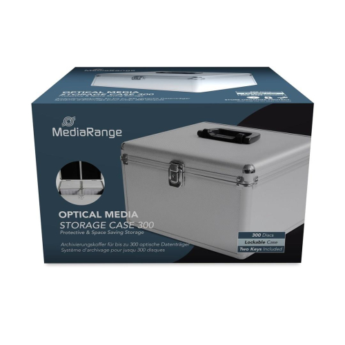 MediaRange CD DJ-Case fĂĽr 300 CD/DVDs silver
