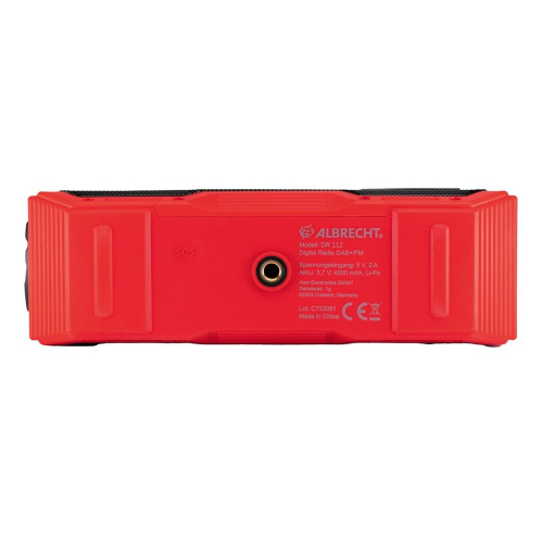 Albrecht DR 112 DAB+ Zewnętrzna korba Radio FM, SOS, Latarka, Solar, PowerBank-23404151