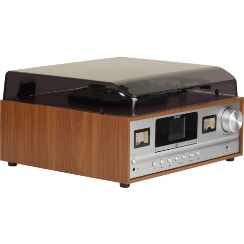 Retro wieża stereo Denver MRD-52 z gramofonem light wood-23404231