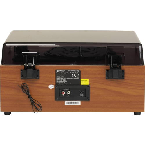 Retro wieża stereo Denver MRD-52 z gramofonem light wood-23404232