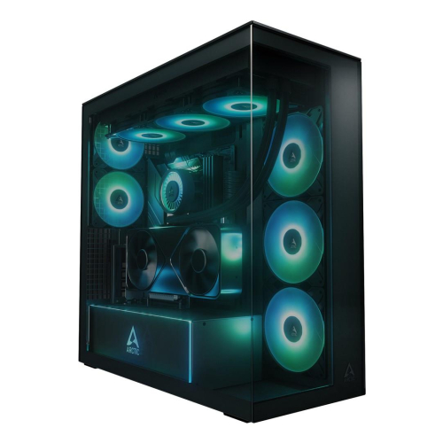 Obudowa Arctic Xtender Schwarz z oknem z GPU mountem