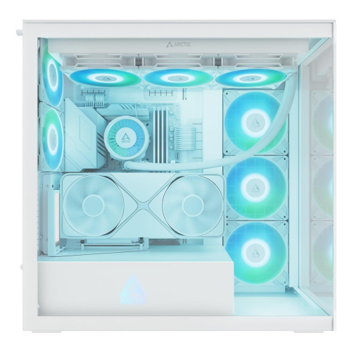 Okno Arctic Xtender Weiß Transparentes Glasfenster mit GPU mount-23404838