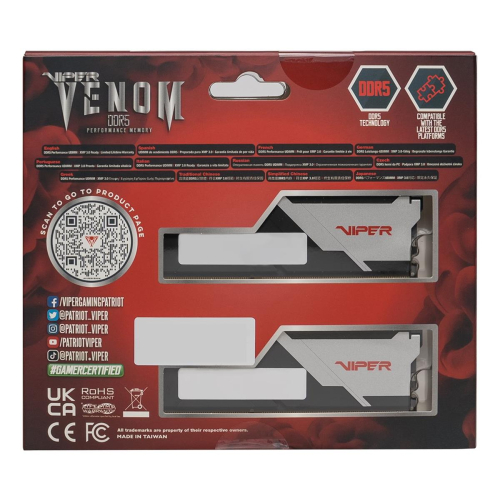 Patriot Viper Venom DDR5 2x8GB 6000MHz CL36 XMP3/EXPO-23412830