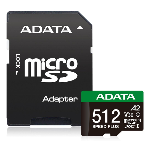 Karta pamięci MEMORY MICRO SDXC 512GB UHS-I ADATA UD512GUI3V30A2SP-RA1-23413238