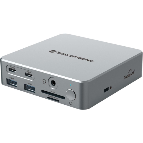 Stacja dokująca CONCEPTRONIC 15-1 USB-C->2xHDMI/2xUSB-C/4xUSB-A/+80W si