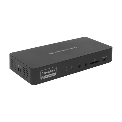 Stacja dokująca Conceptronic 17-1 USB-C->HDMI DP 4K/60Hz GbE USB-C bk