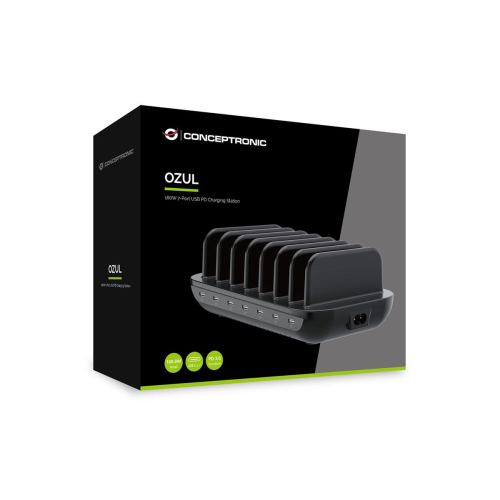 CONCEPTRONIC Ładowarka 7Port 7xUSB-C Multi 160WPD3.0 bk-23413843